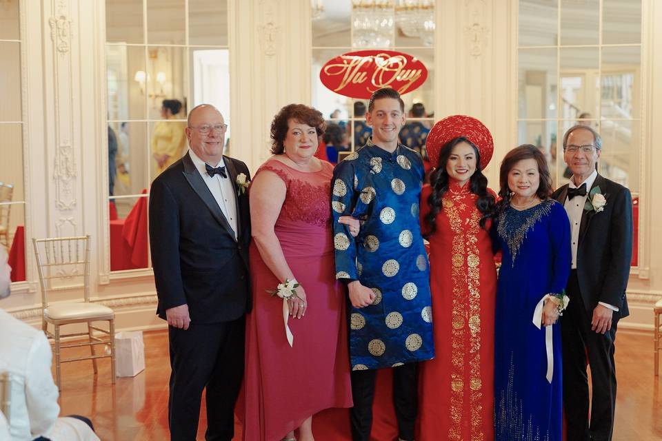 San & Kenny's tea ceremony