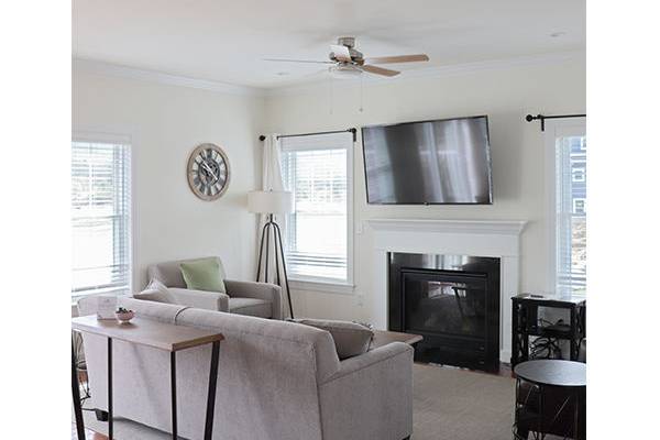 Gambrel living room