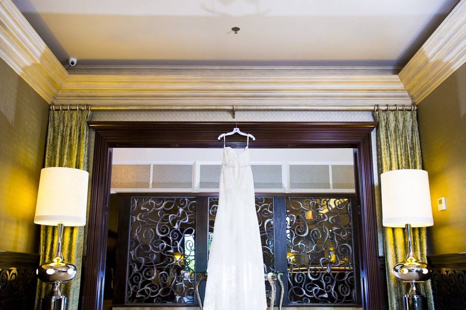 Dress at main entrance