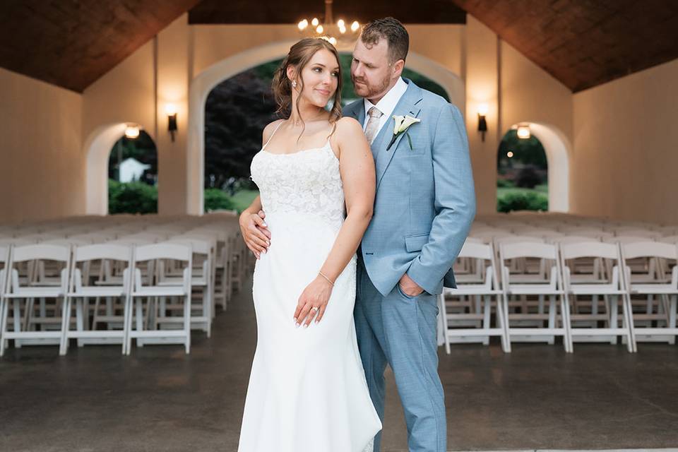 Boat House Couple Portrait