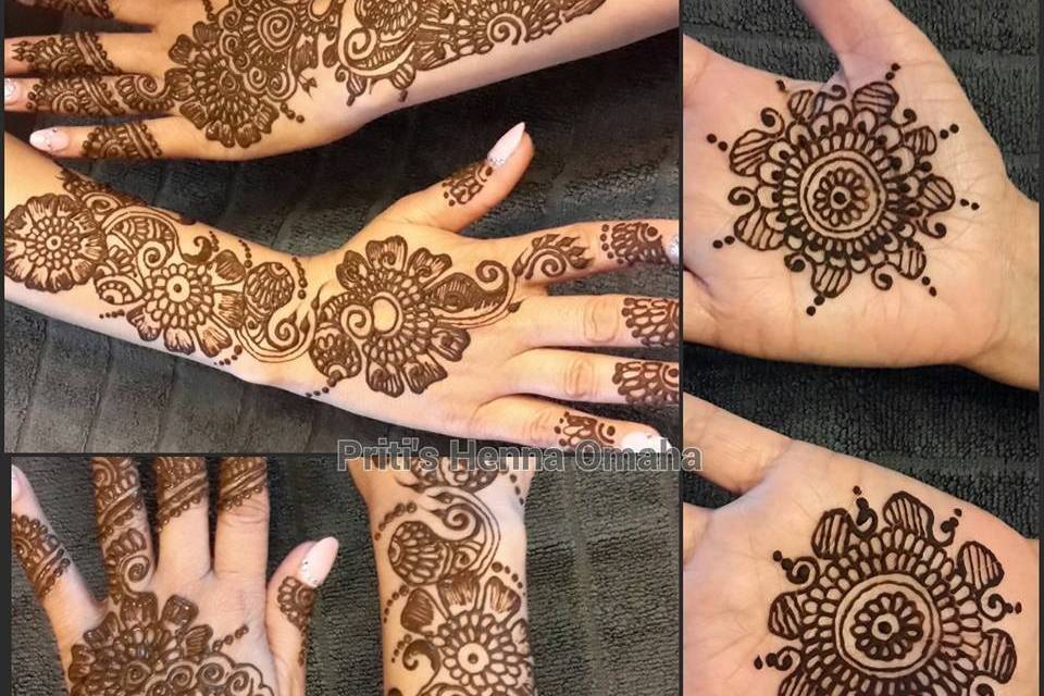 Priti's henna tattoos