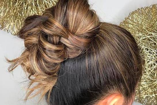 Tied hair