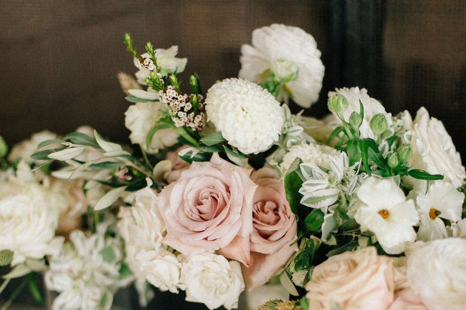 Flowers in jars