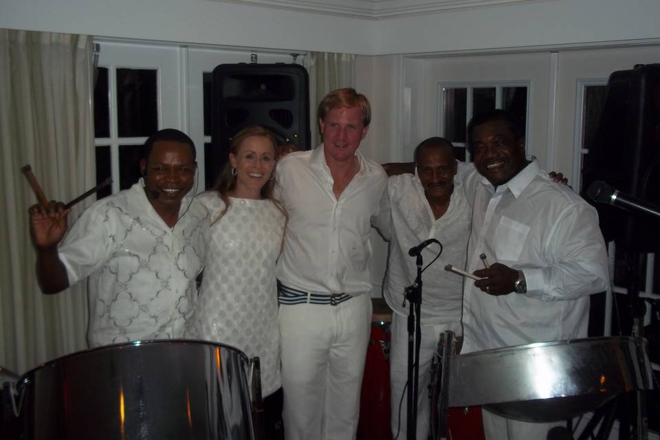 Steel Drum Band at Rehearsal Dinner in Captiva Island Florida.
