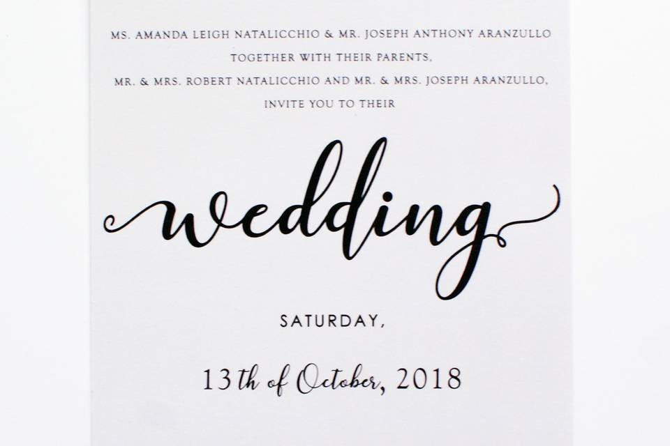 Aranzullo digital wedding invite