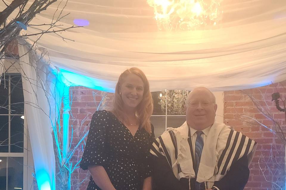 Co-officiant Amy & Rabbi Brian