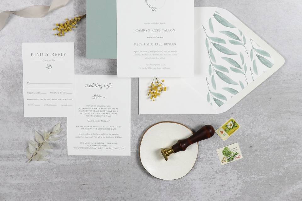 Organic wedding suite