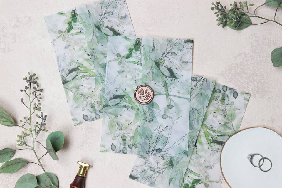 Secret Garden Vellum Wrap