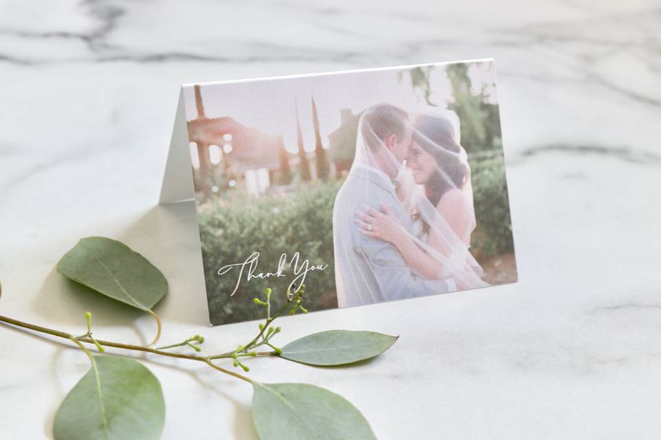 Photo thank you cards