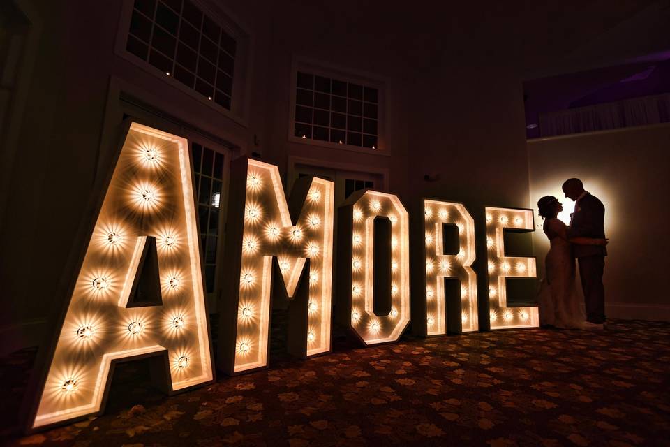 Number 1 Light Up Number Hire - my love events