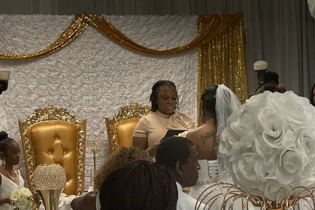 Indoor venue wedding