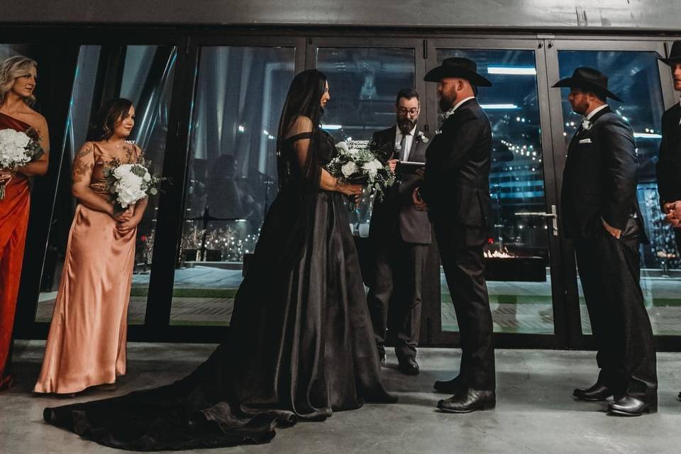Black wedding dresses