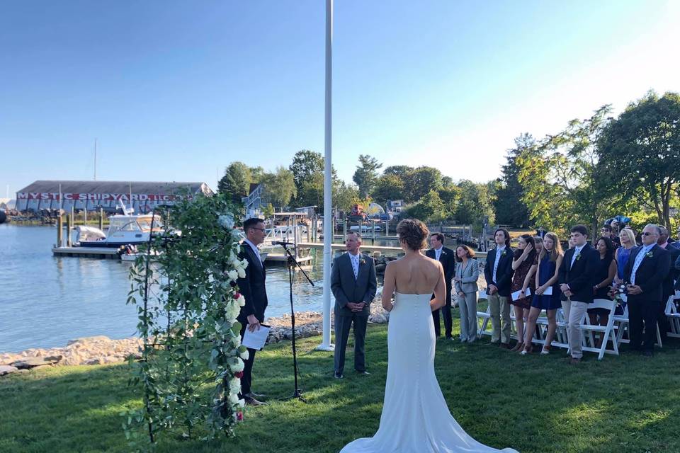 Ceremony by the water