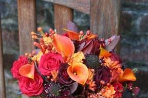 Red and orange bouquet