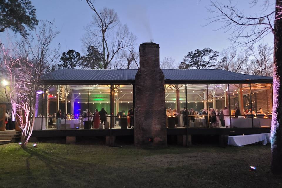 The Pavilion at dusk