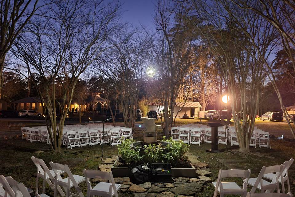 Beautiful dusk ceremony