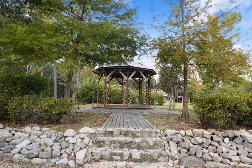 The Gazebo Walkway At Noon