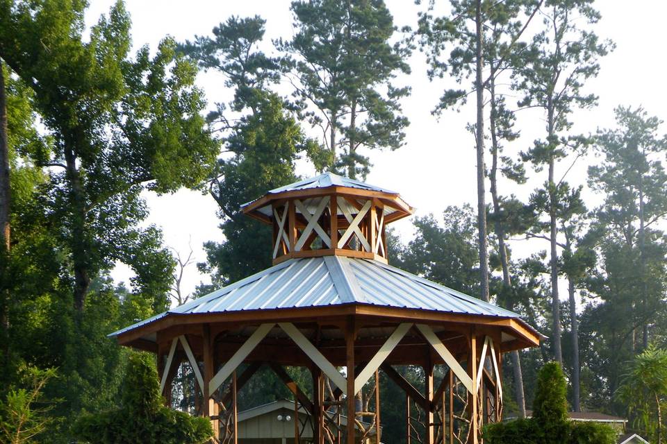 The Gazebo Walkway At Sunset