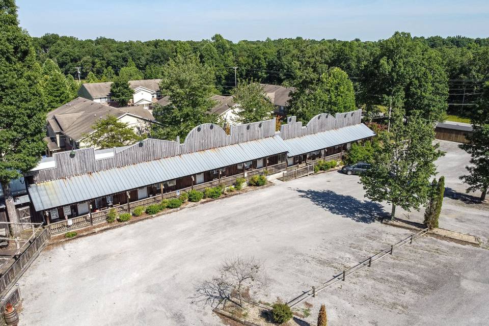 Birds eye view of suites