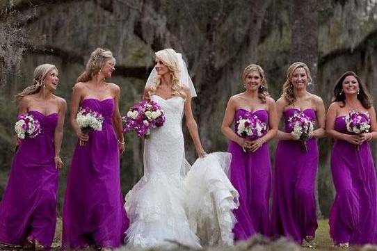 Papaya bridesmaid outlet dresses