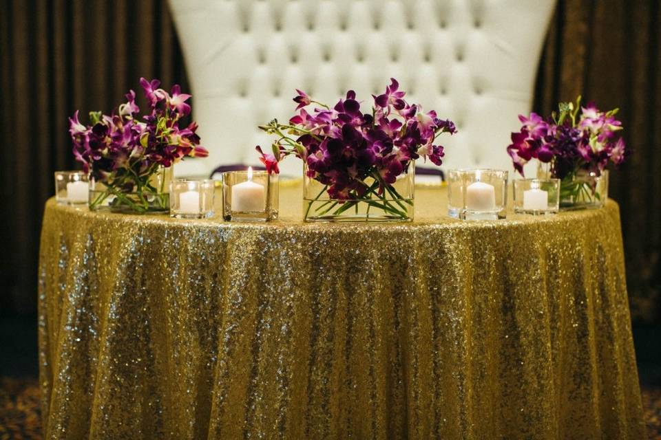 Floral table decor