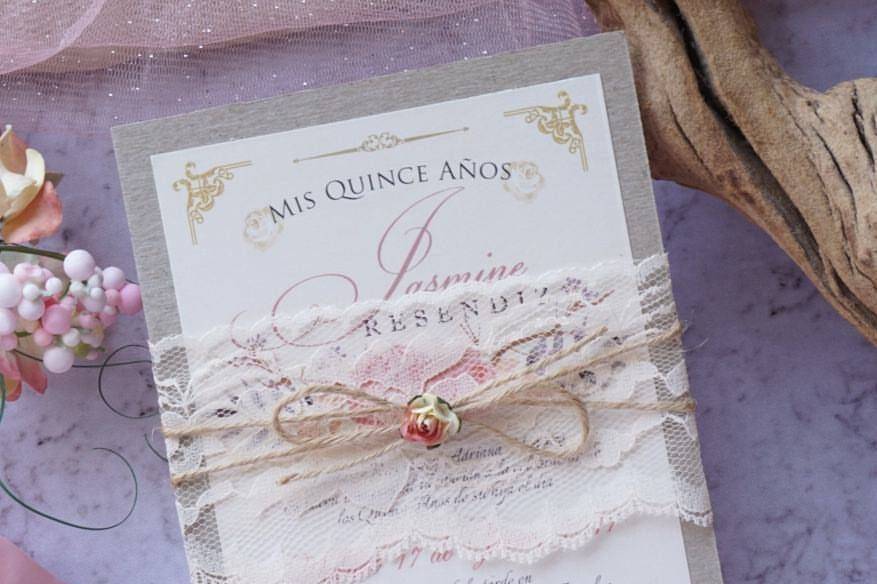 Vintage style invitation