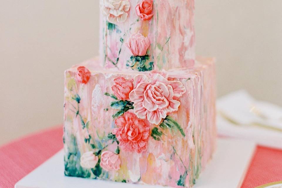 Floral Wedding Cake