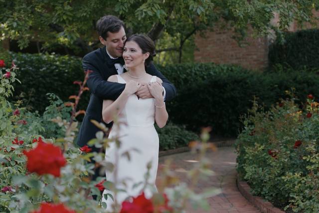 Couple in the Rose Garden