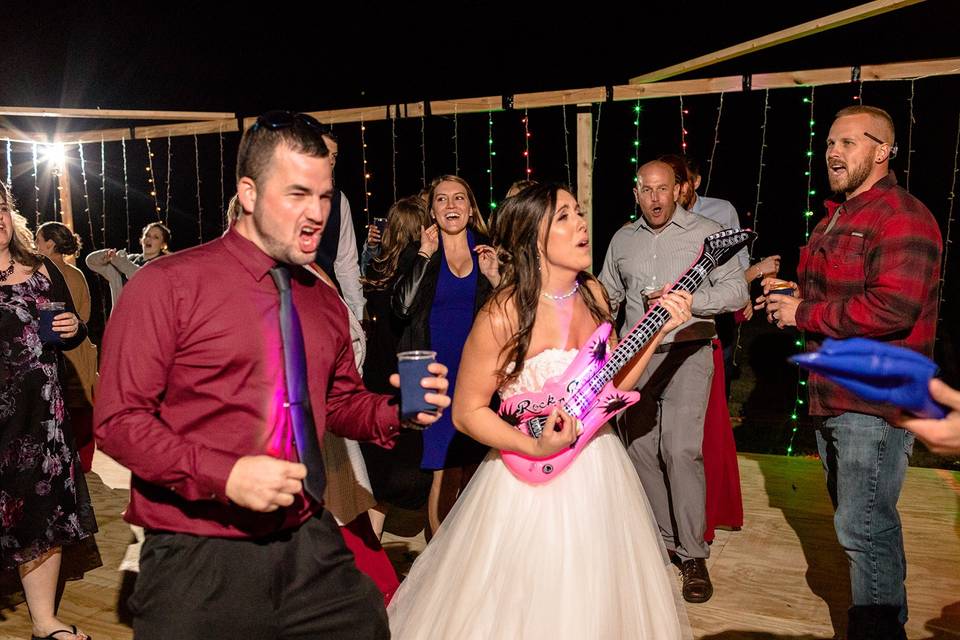 Blow up guitars included