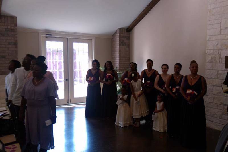 Awaiting the bride
