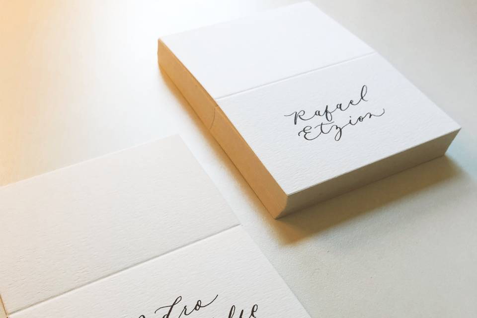 Calligraphy Place Cards