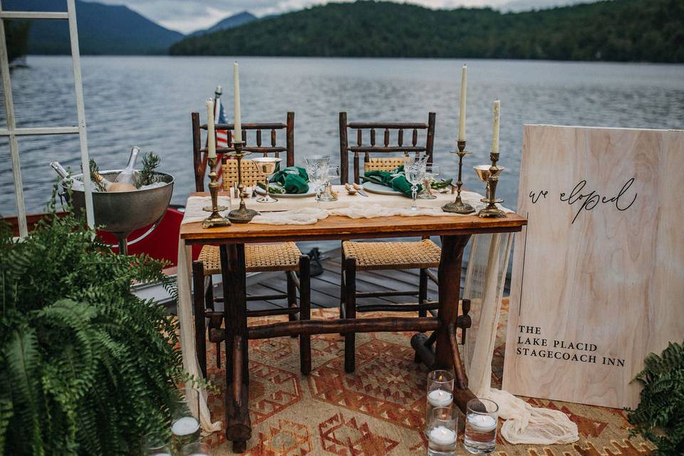 Wood Elopement Sign