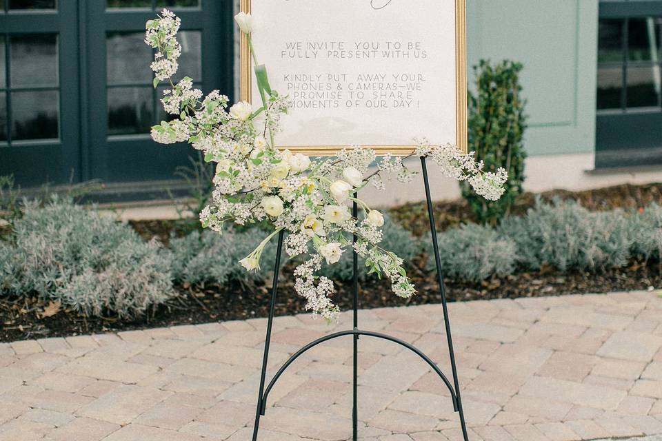 Unplugged Ceremony Sign