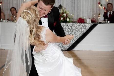 Couple first dance