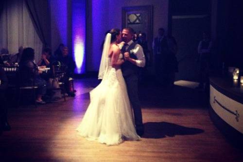 Couple first dance