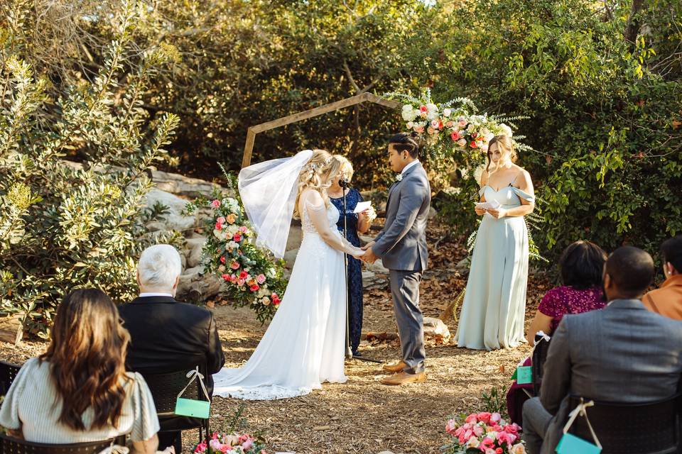 Fairytale garden ceremony