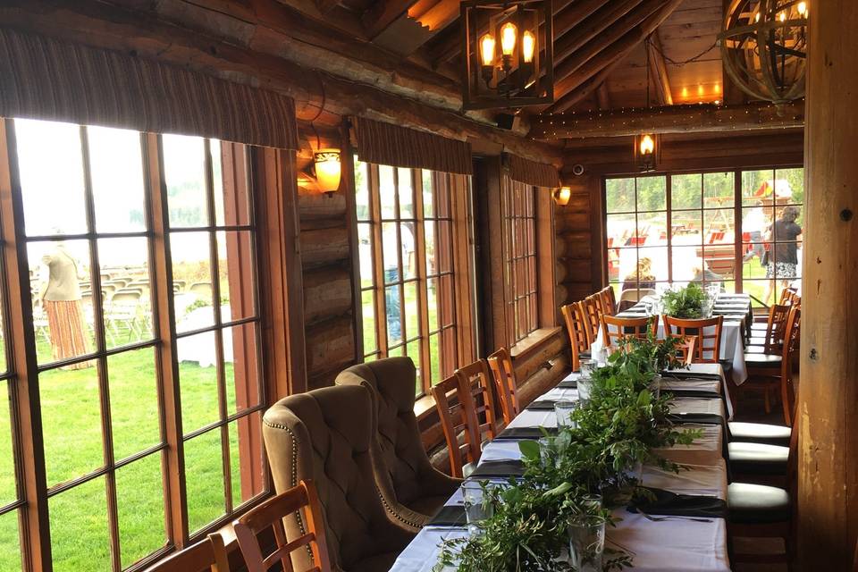 Head Table in Main Dining Room