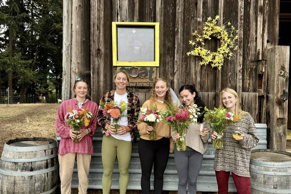 Bridal Party Bouquet Bar