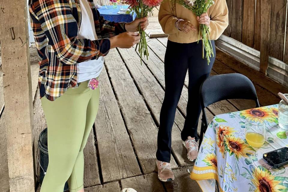 Bridal Party Bouquet Bar