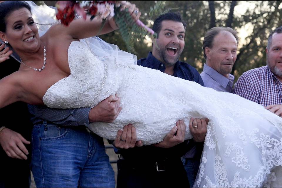 Bride and groomsmen