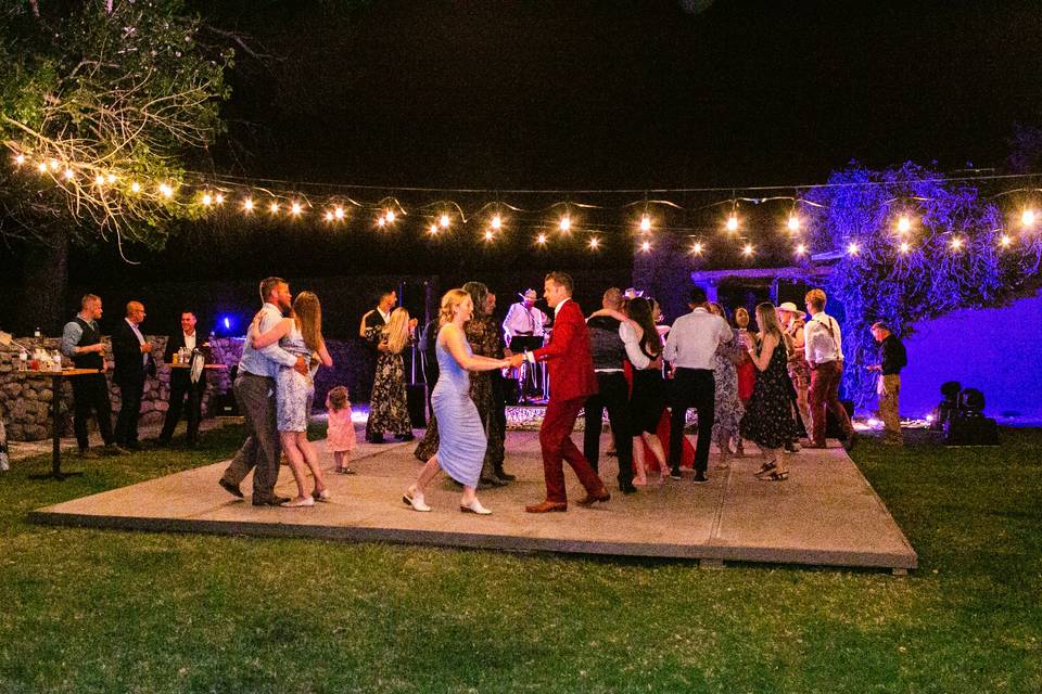 Reception dance floor