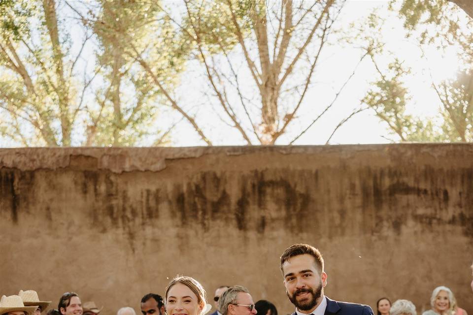Down the aisle