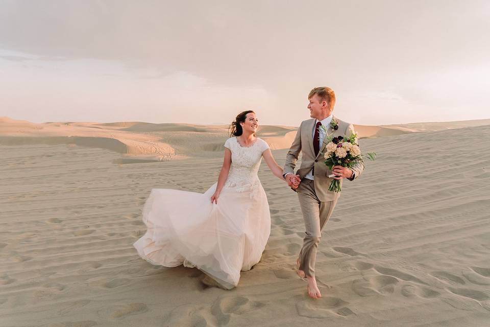 Whimsical Sand Dune Wedding