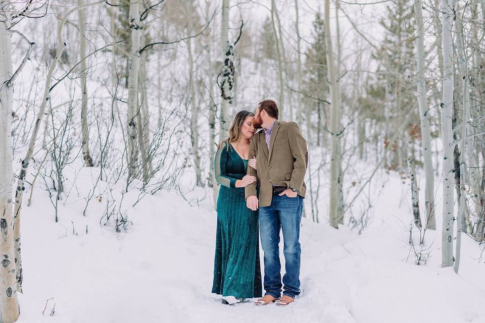 Teton Engagements in the Snow
