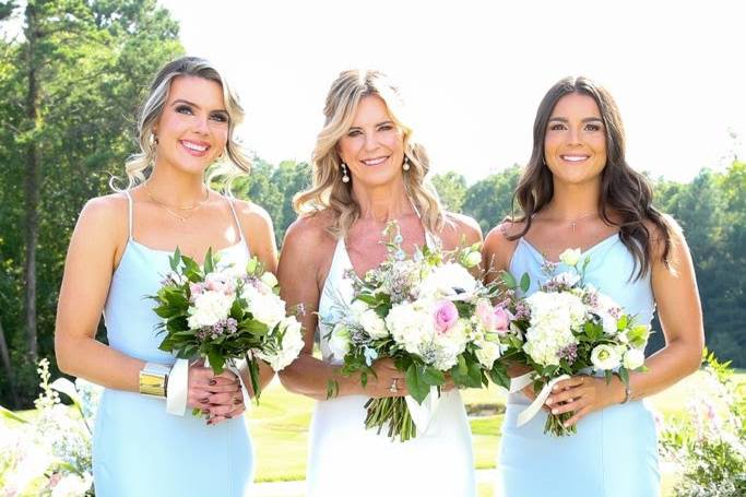 Bride and her daughters