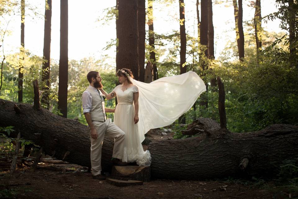 Couple photo in the forest