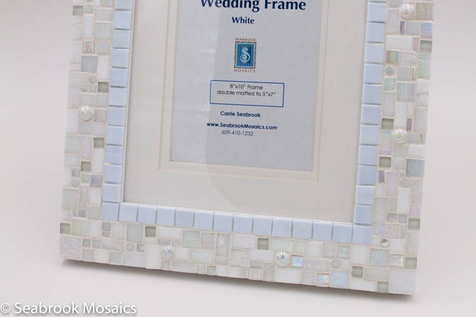 Light blue wedding frame
