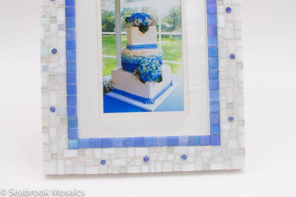 Periwinkle wedding frame