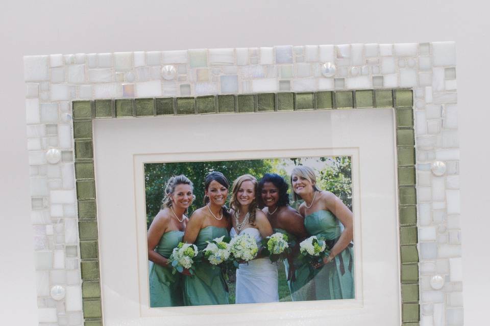 Sage green wedding frame