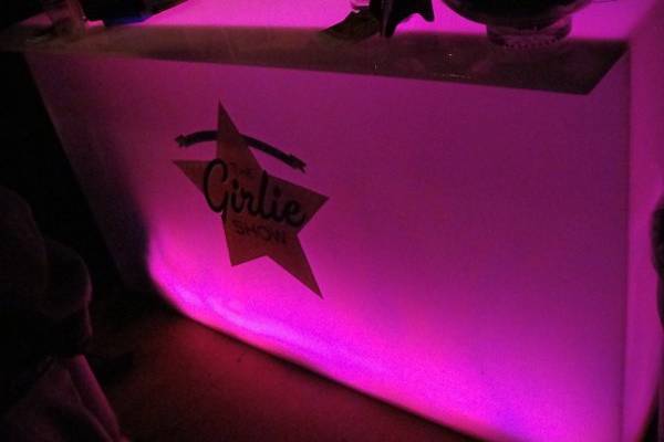 Lighted bar. Thousands of colors to choose from. Add your logo or initials for a custom touch.